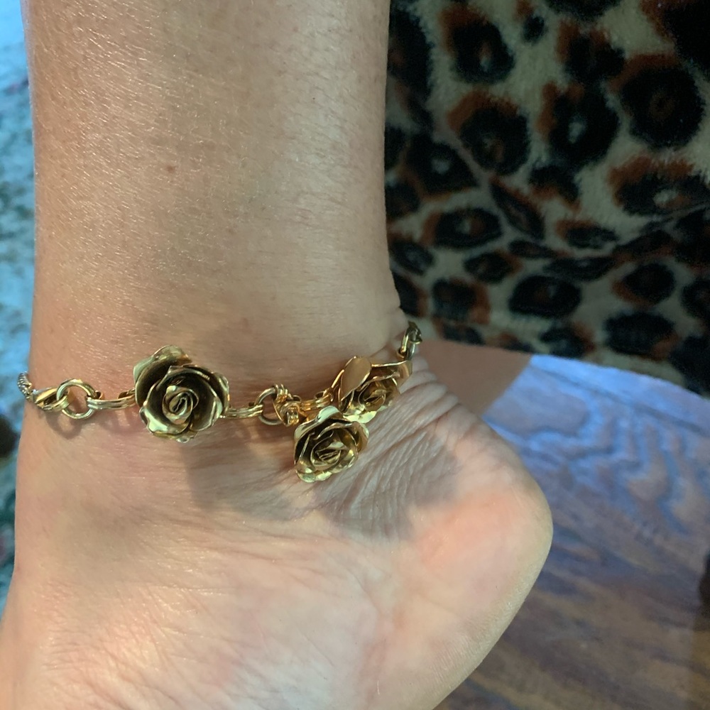 VINTAGE ROSE GOLD BRACELET/ANKLET - Picture 3 of 5
